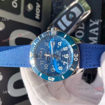 High Quality Breitling Fake Watches for Sale Superocean II Blue Dial Watches 42mm